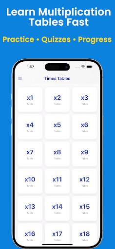 Times Tables: Multiplication ekran görüntüsü