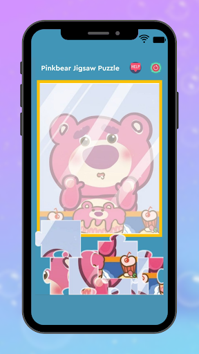 Cute Pink Bear Jigsaw Puzzle ekran görüntüsü