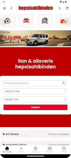 Hepsi Sahibinden ekran görüntüsü