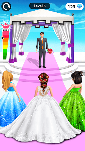 Bride Race: Makeup, Dress up ekran görüntüsü