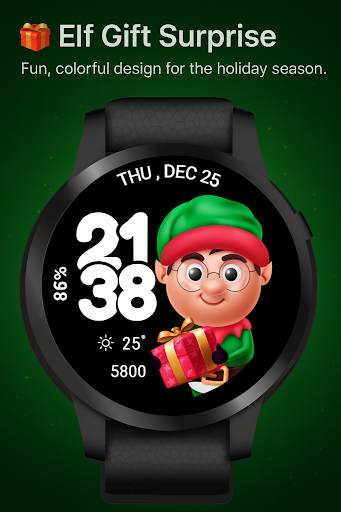 Xmas WatchFace Wear OS ekran görüntüsü