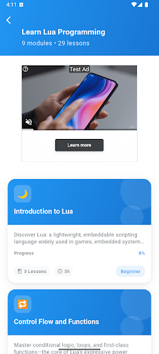 Learn Lua Programming ekran görüntüsü