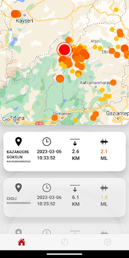 eDeprem - Dinamik Haritalar ekran görüntüsü