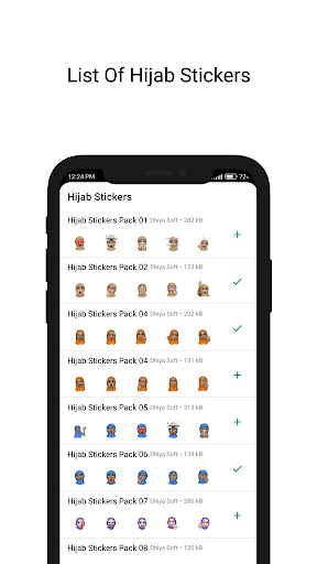 Hijab Memoji Stickers ekran görüntüsü