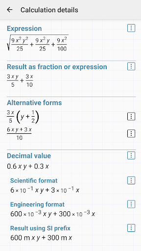 HiPER Scientific Calculator ekran görüntüsü