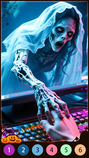 Dark Skeleton Color by number ekran görüntüsü