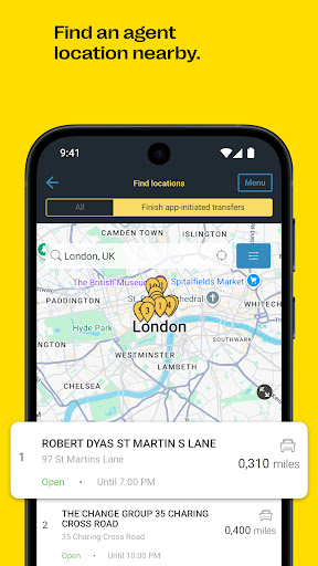 Western Union Money Transfer ekran görüntüsü