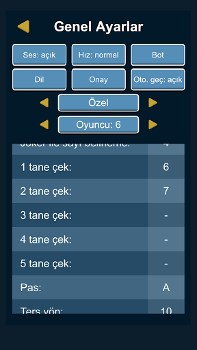 Pis Yedili Kart Oyunu ekran görüntüsü