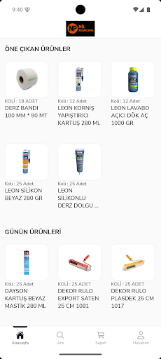 Nilpazarlama ekran görüntüsü