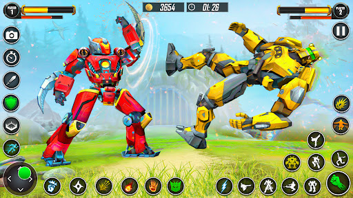 Kung fu karate robot dövüşü ekran görüntüsü