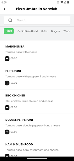 Pizza Umbrella Norwich ekran görüntüsü