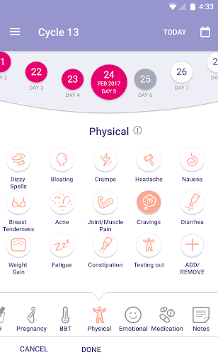 FEMM Health and Period Tracker ekran görüntüsü