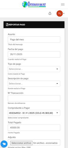 Integrados s&s App ekran görüntüsü