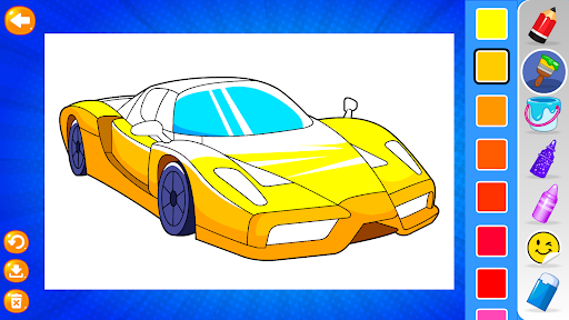Car Coloring Games ekran görüntüsü