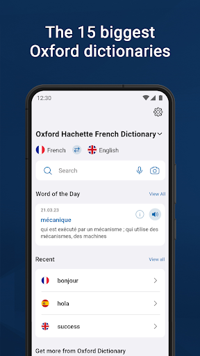 Oxford Dictionary & Thesaurus ekran görüntüsü