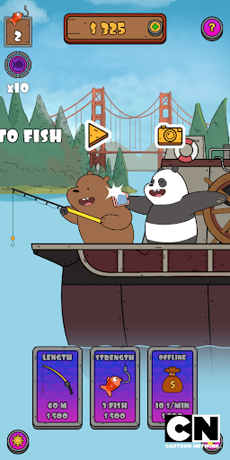 We Bare Bears: Crazy Fishing ekran görüntüsü