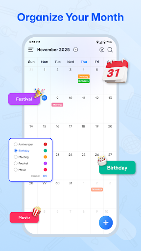 Calendar: Schedule & Planner ekran görüntüsü