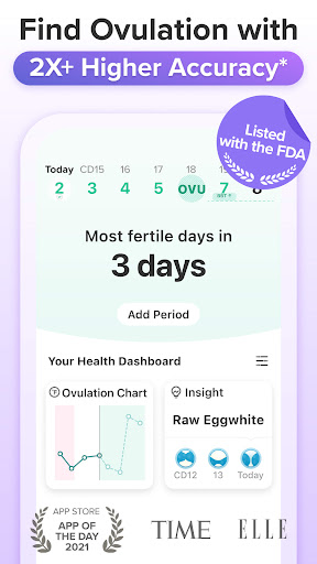 Ovulation Tracker App | Glow ekran görüntüsü