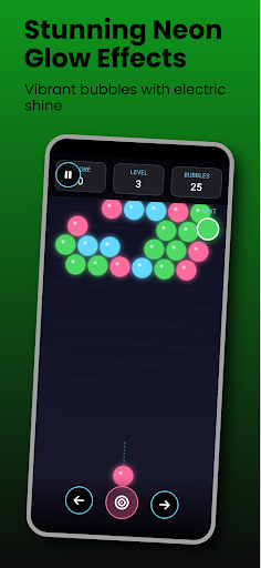 Neon Bubble Clash ekran görüntüsü