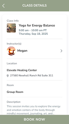 Elevate Healing ekran görüntüsü