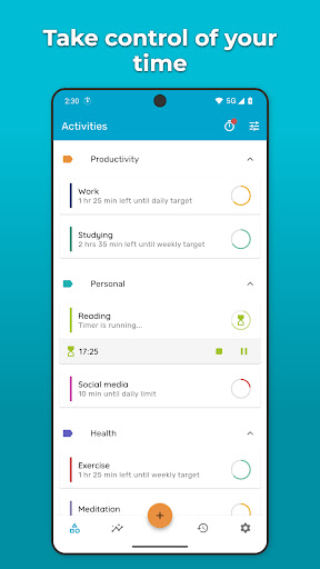 Timelog - Goal & Time Tracker ekran görüntüsü