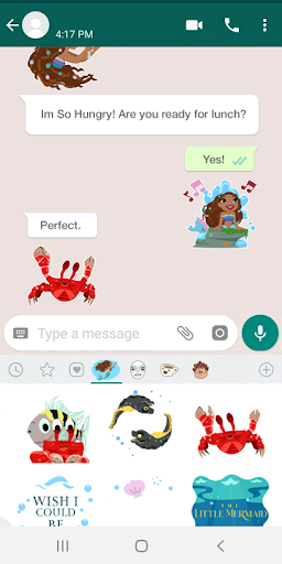 The Little Mermaid Stickers ekran görüntüsü