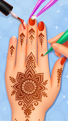 Royal Bride Mehndi Salon Game ekran görüntüsü