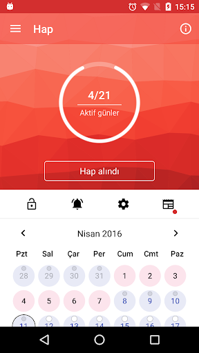 Doğum kontrol hapı ekran görüntüsü