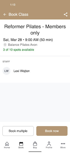 Balance Modern Pilates ekran görüntüsü