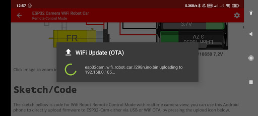 ESP32 Camera Wifi Robot Car ekran görüntüsü