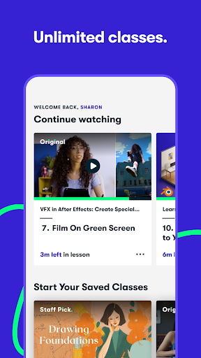 Skillshare: Online Classes App ekran görüntüsü