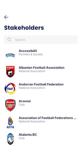 FootbALL Platform ekran görüntüsü