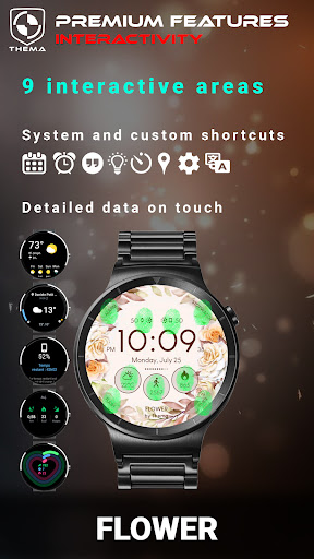 Flower Watch Face ekran görüntüsü