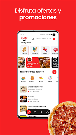 Qubo: Comida a domicilio ekran görüntüsü