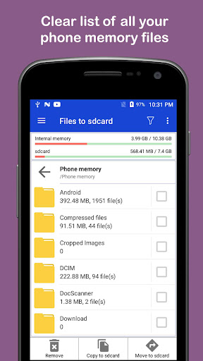 Copy / Move to sdcard ekran görüntüsü