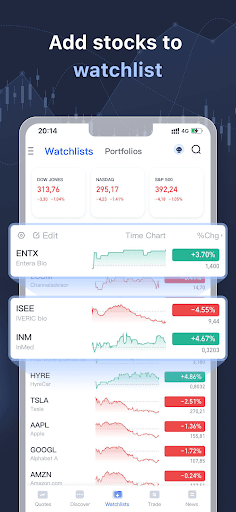 Stock Simulator, sanal ticaret ekran görüntüsü