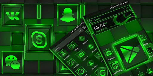 Green Light Launcher Theme ekran görüntüsü