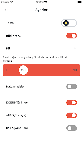 Son Depremler (Bildirimli) ekran görüntüsü