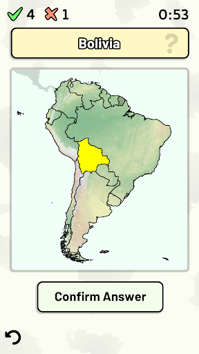 South American Countries Quiz ekran görüntüsü