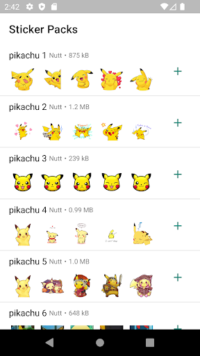 Poke Stickers ekran görüntüsü