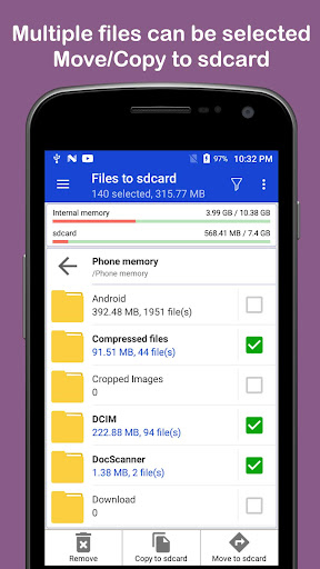 Copy / Move to sdcard ekran görüntüsü