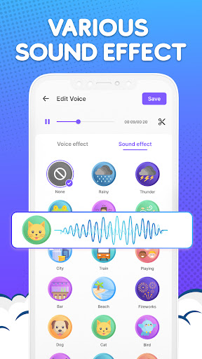Voice Changer by Sound Effects ekran görüntüsü