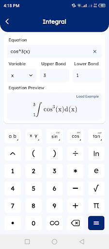 Integration Calculator App ekran görüntüsü