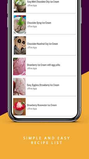 Ice Cream Recipes Offline ekran görüntüsü