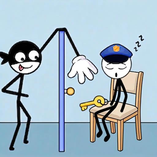 Thief Stickman Puzzle Game