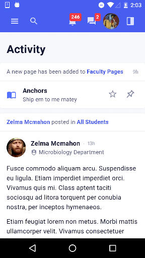Staging University ekran görüntüsü