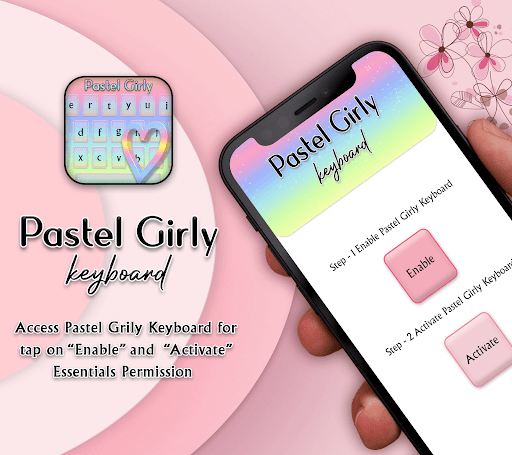 Pastel Girly Keyboard ekran görüntüsü