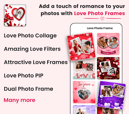 Love photo frames ekran görüntüsü