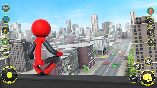 StickMan Rope Hero Spider Game ekran görüntüsü