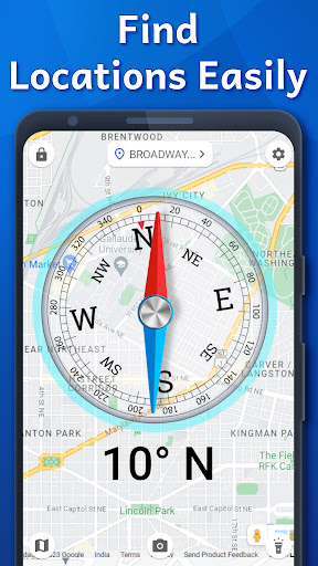 Digital Compass: Map & GPS ekran görüntüsü